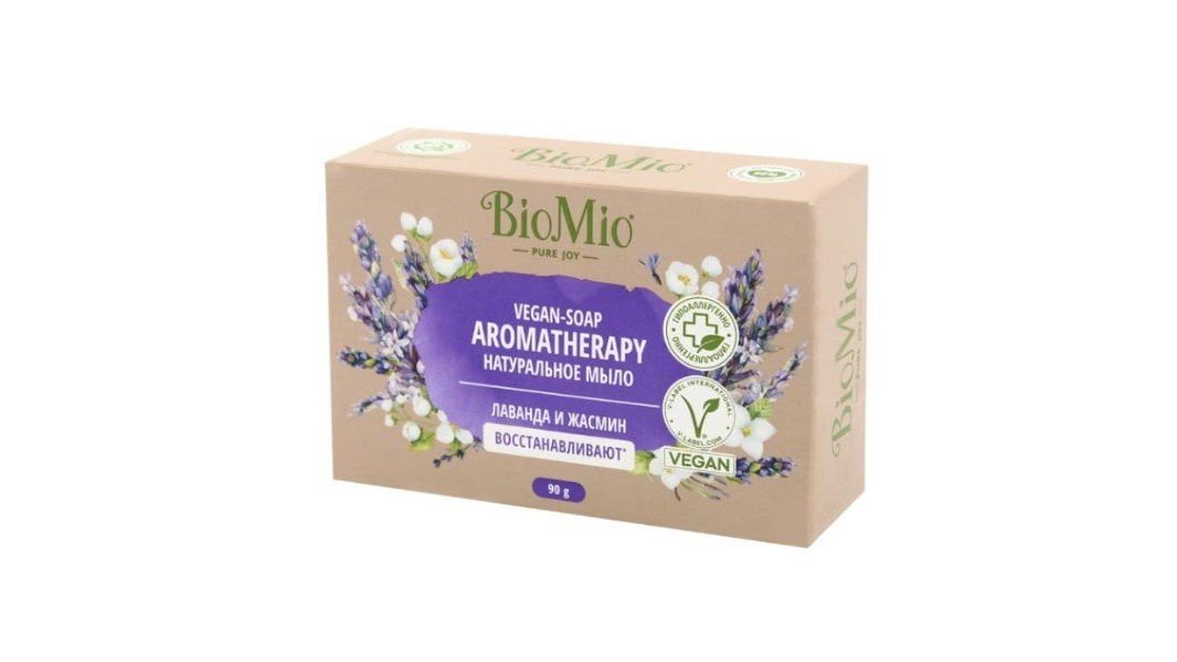 Мыло BIOMIO Aromatherapy Лаванда и жасмин 90г кор