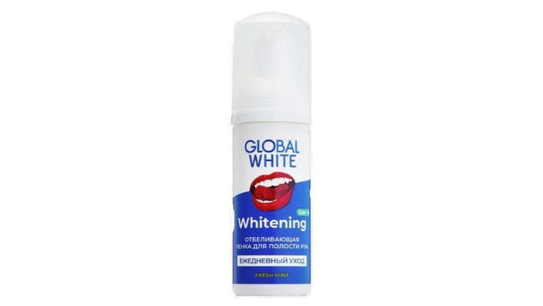 Пенка для полости рта Global White Whitening 50 мл
