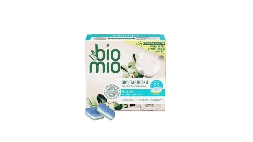 Таблетки д/пмм BioMio эвкалипт 16г* 25шт
