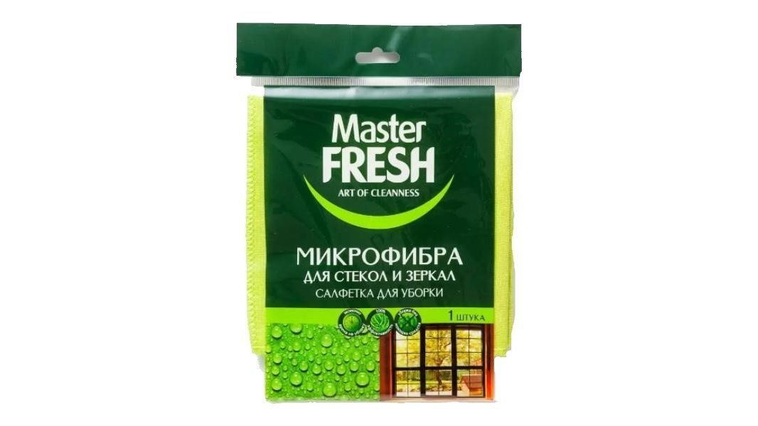 Салфетка Master Fresh д/стекол и зеркал 30*30