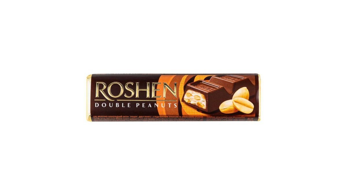 Шоколадный батончик Roshen Двойной арахис 39 г