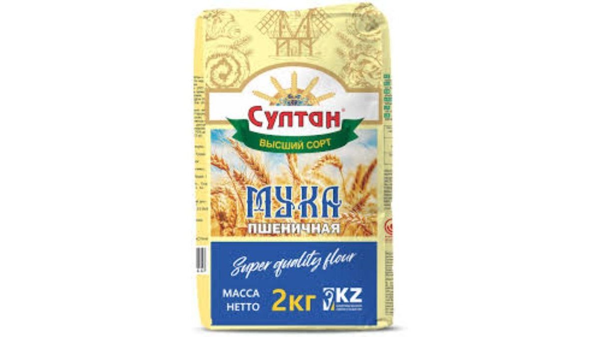 Мука Султан пшеничная высший сорт 2 кг