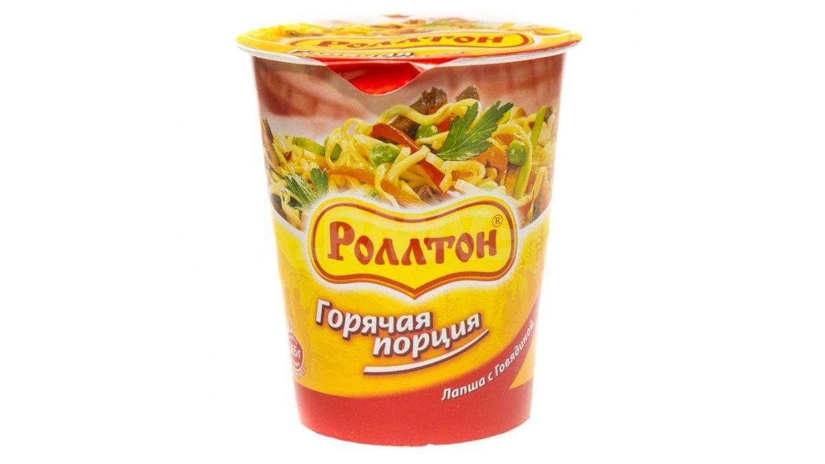 Лапша РОЛЛТОН С говядиной 70г п/у