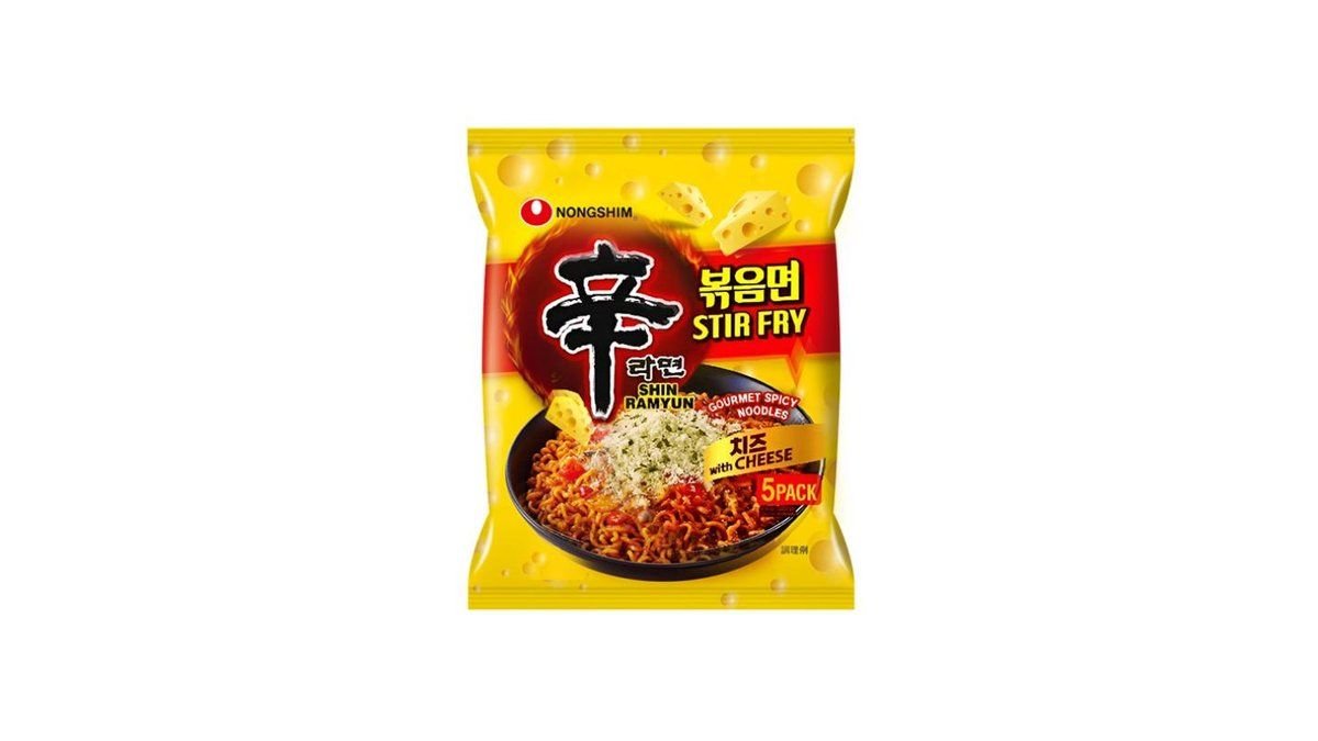 Лапша Nongshim Shin жареная с сыром 136 г