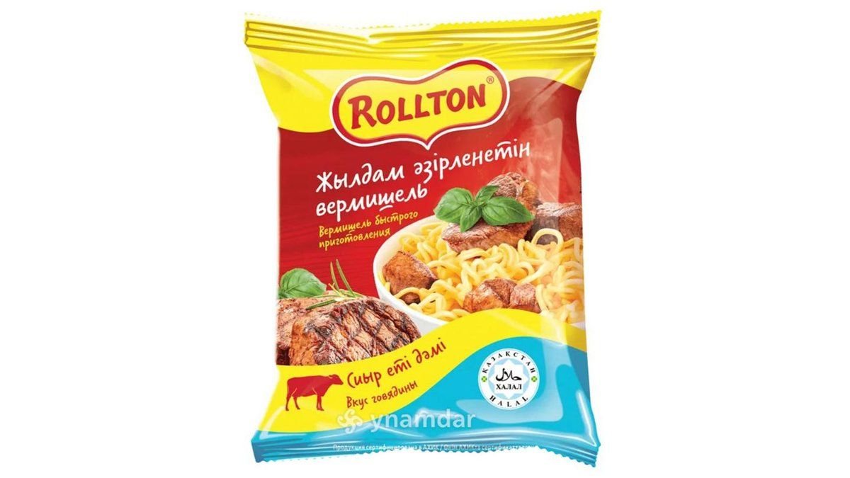 Вермишель Роллтон с говяжьим вкусом 60 г