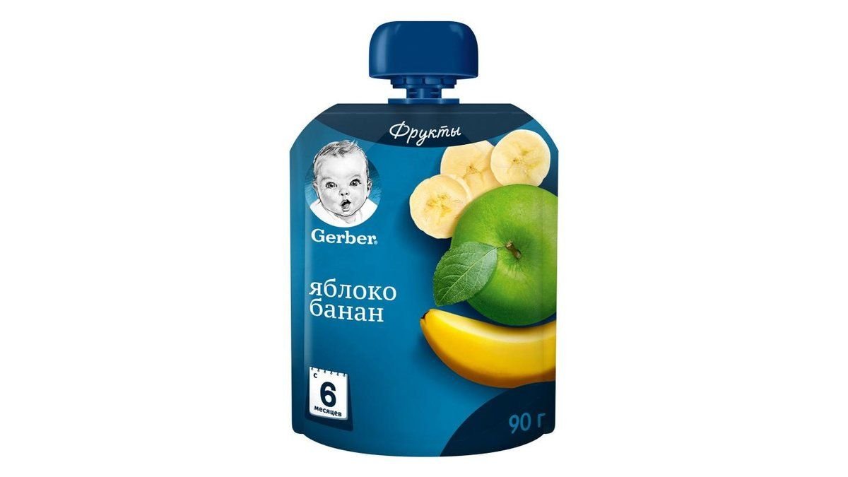 Пюре Gerber яблоко/банан 90 г