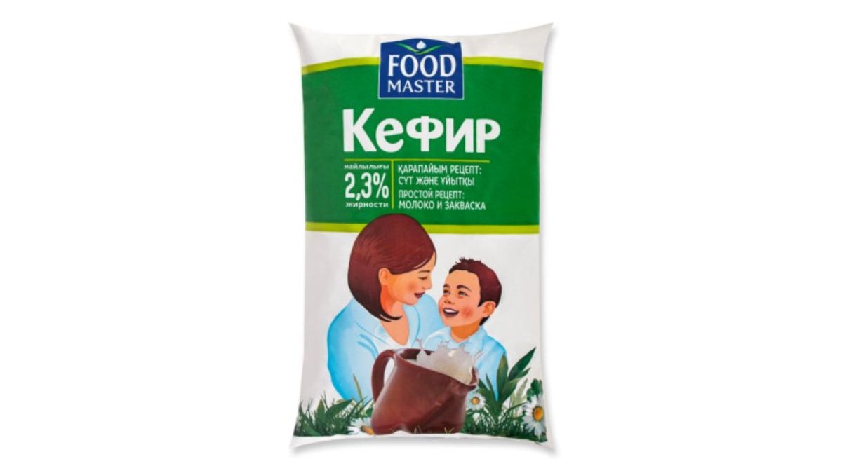 Кефир FOOD MASTER 2,3% 900 г ф/п КАЗАХСТАН