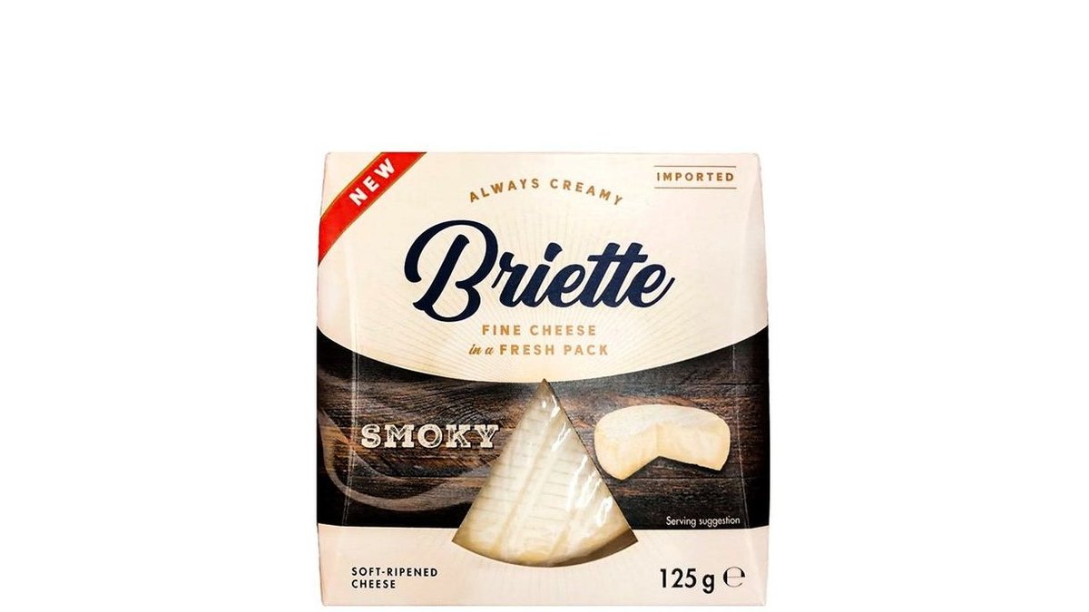 Сыр мягкий Briette Smoky с белой плесенью 120 г