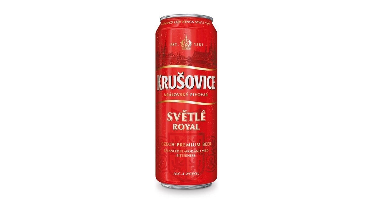 Пиво Krusovice светлое 4.3% 0.45 л