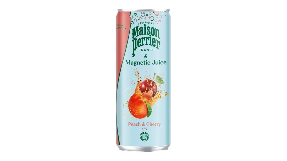 Вода Perrier Maison Peach Cherry газированная 0.25 л