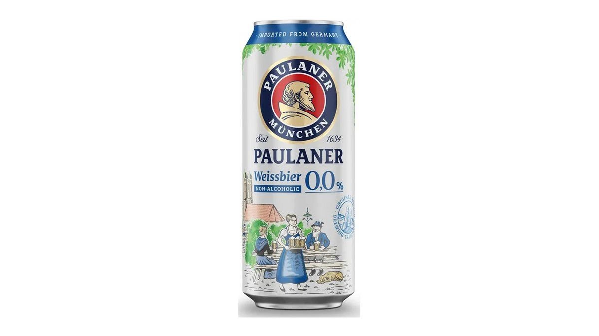 Пиво Paulaner Weissbier безалкогольное 500мл