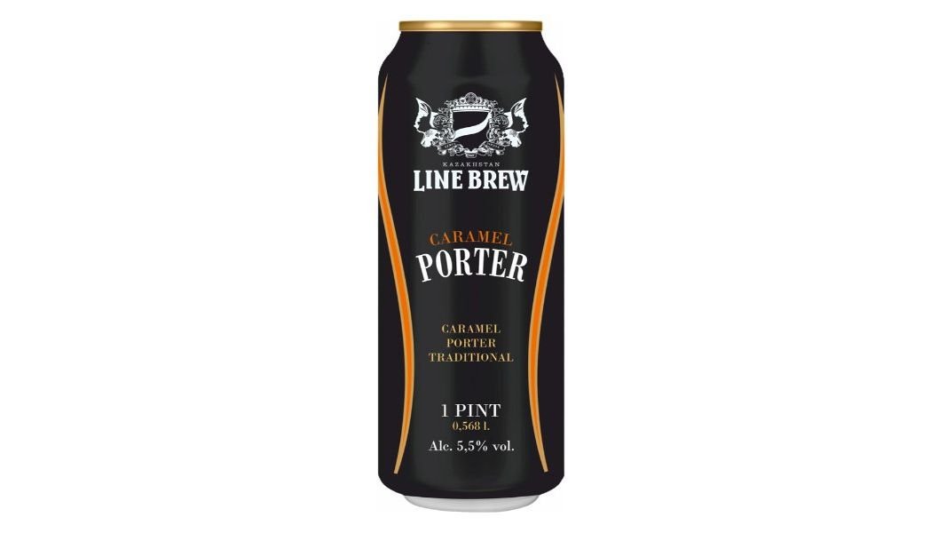 Пиво Line Brew Caramel Porter 5,5% 0,568л ж/б