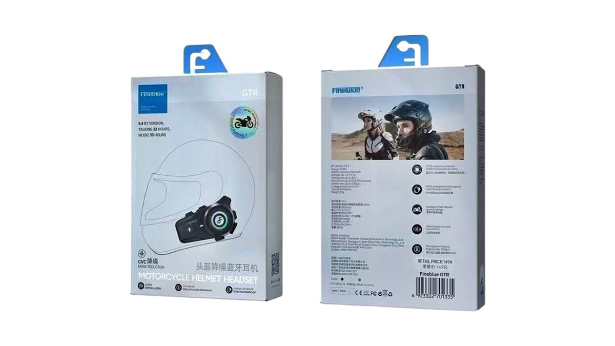 Motorcycle helmet headset