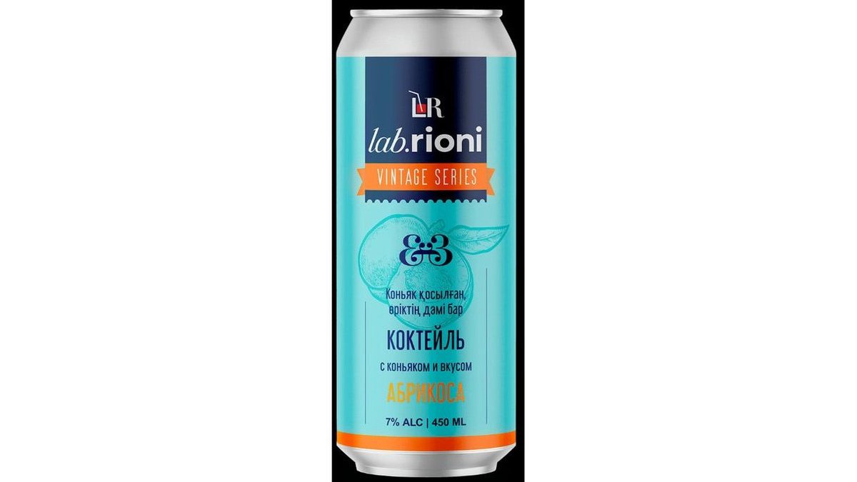 Коктейль Lab Rioni коньяк-абрикос 7% 0.45 л
