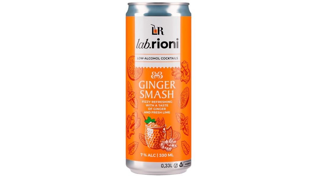 Коктейль Smash Lab.Rioni Ginger Smash 0,33 л