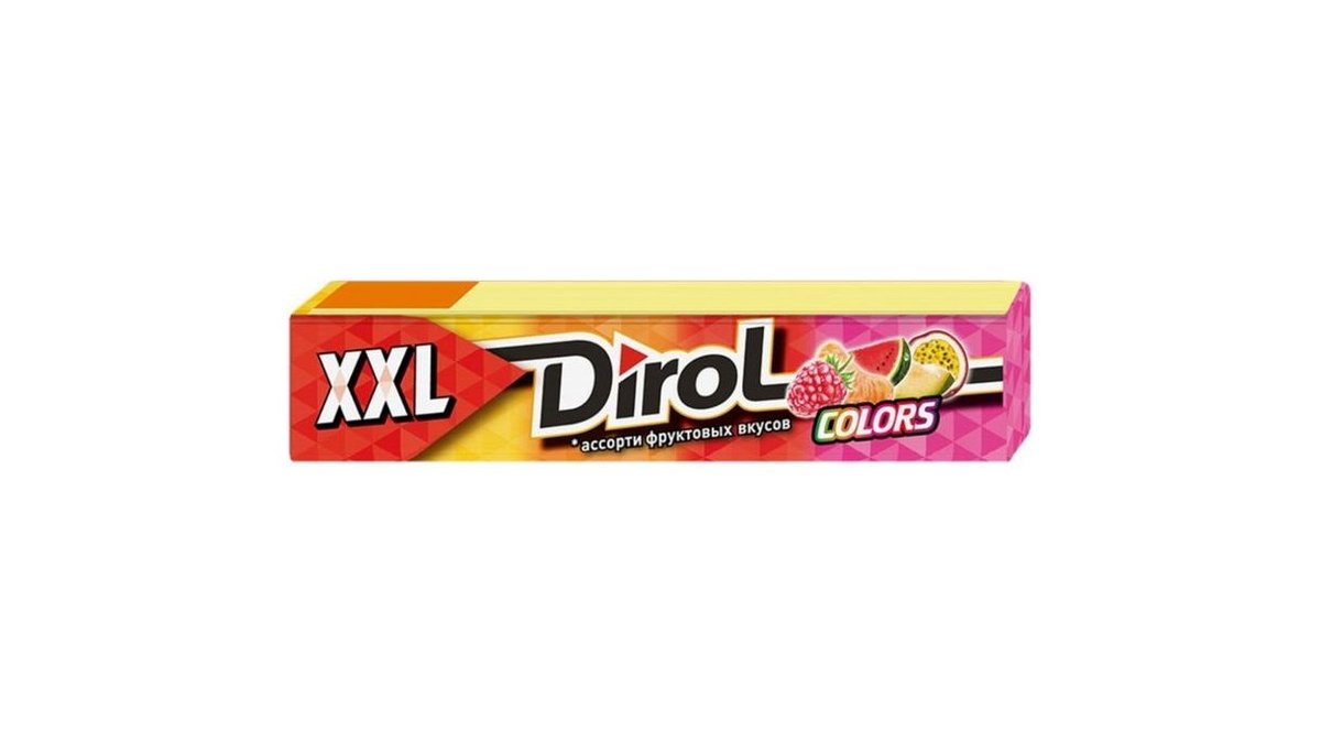Жевательная резинка DIROL XXL Фруктовое ассорти 19г м/у