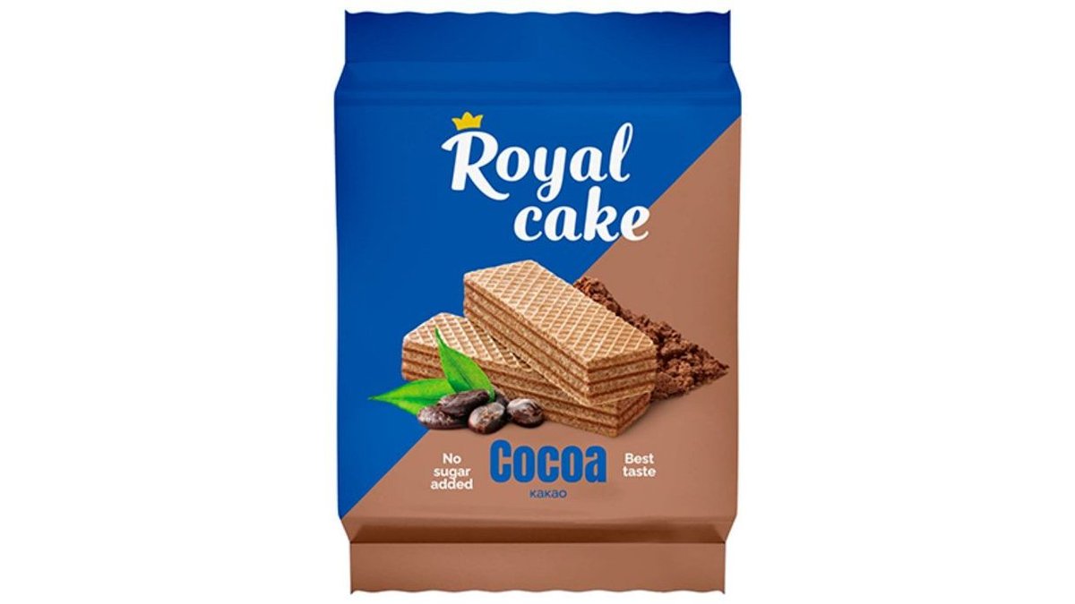 Вафли Royal Cake на сорбите с какао 120гр