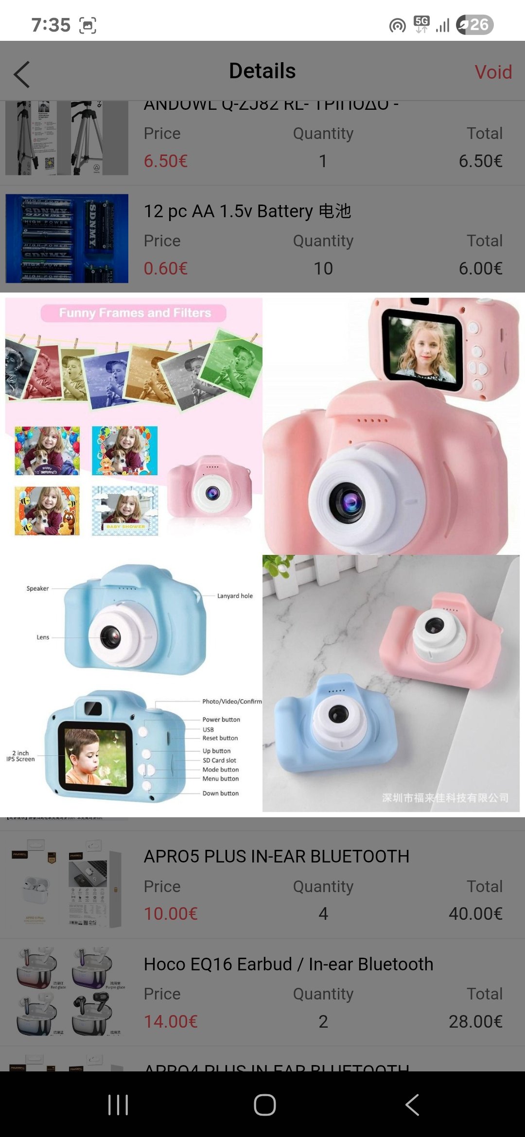 Kids camera PINK
