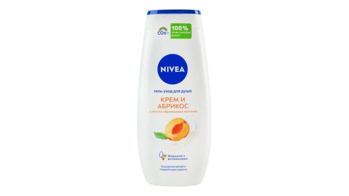 Гель-уход для душа Nivea Крем и Абрикос 250мл
