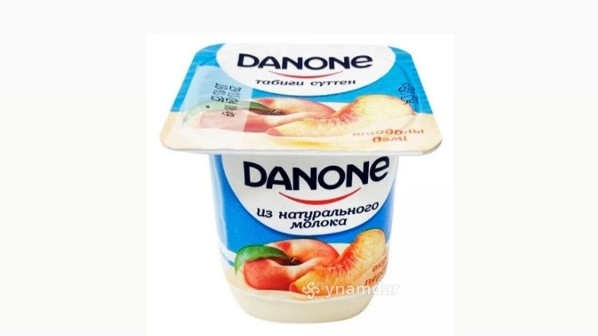 Йогурт Danone со вкусом персика 100 г