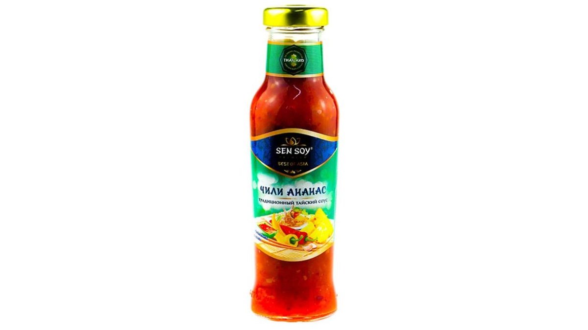 Соус Чили Ананас"CHILI PINEA"Sensoy Premium ст.бут.320г