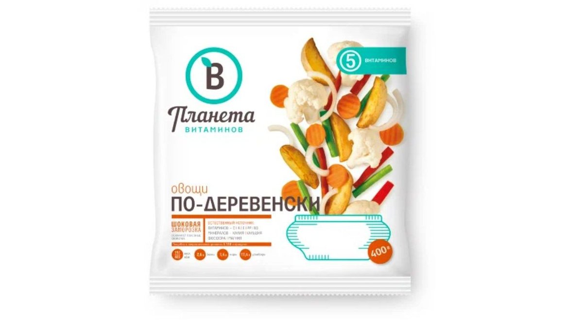 Смесь овощная Планета Витаминов По-деревенски 400 г