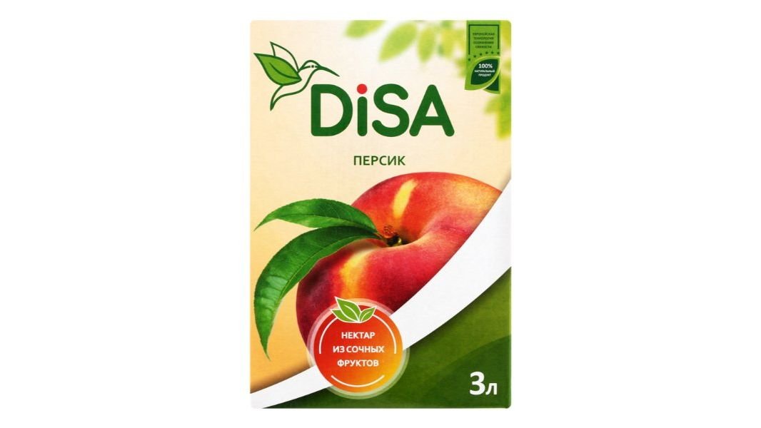 Нектар Disa персик 3 л коробка