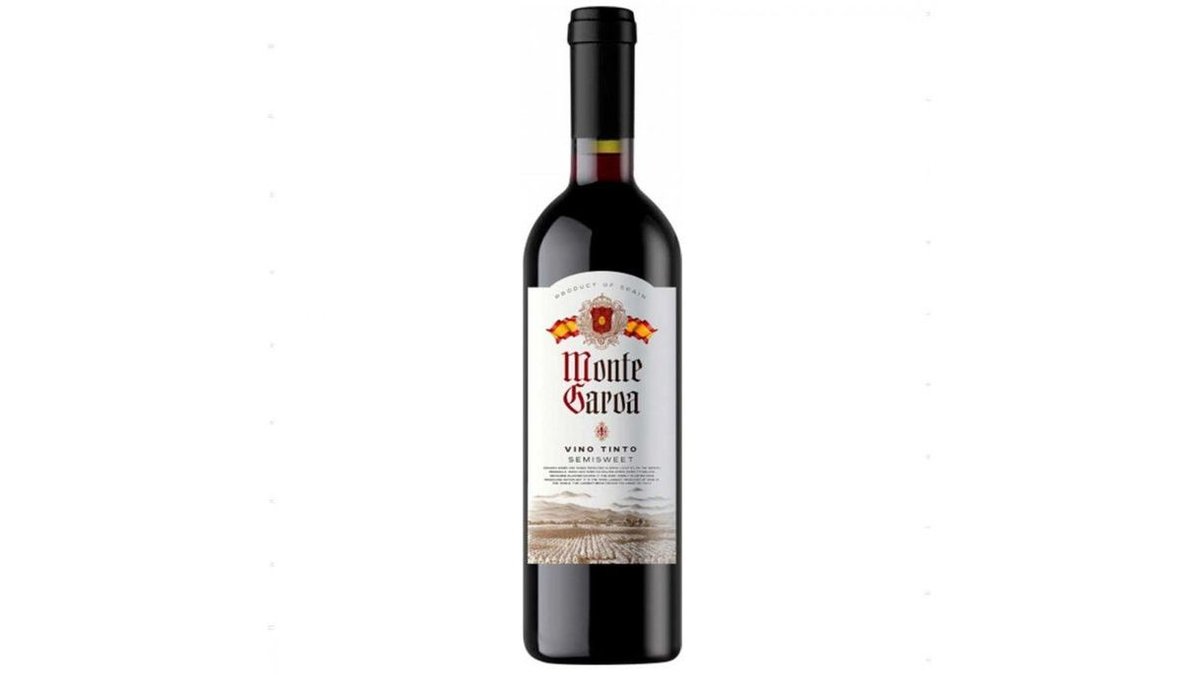 Вино Monte Garoa Vino Tinto красное полусладкое 0,75 л