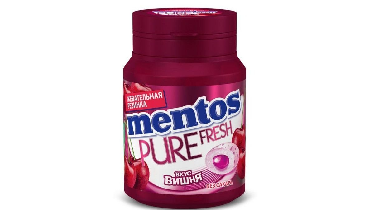Жевательная резинка Van Melle Mentos Вишня 54 г