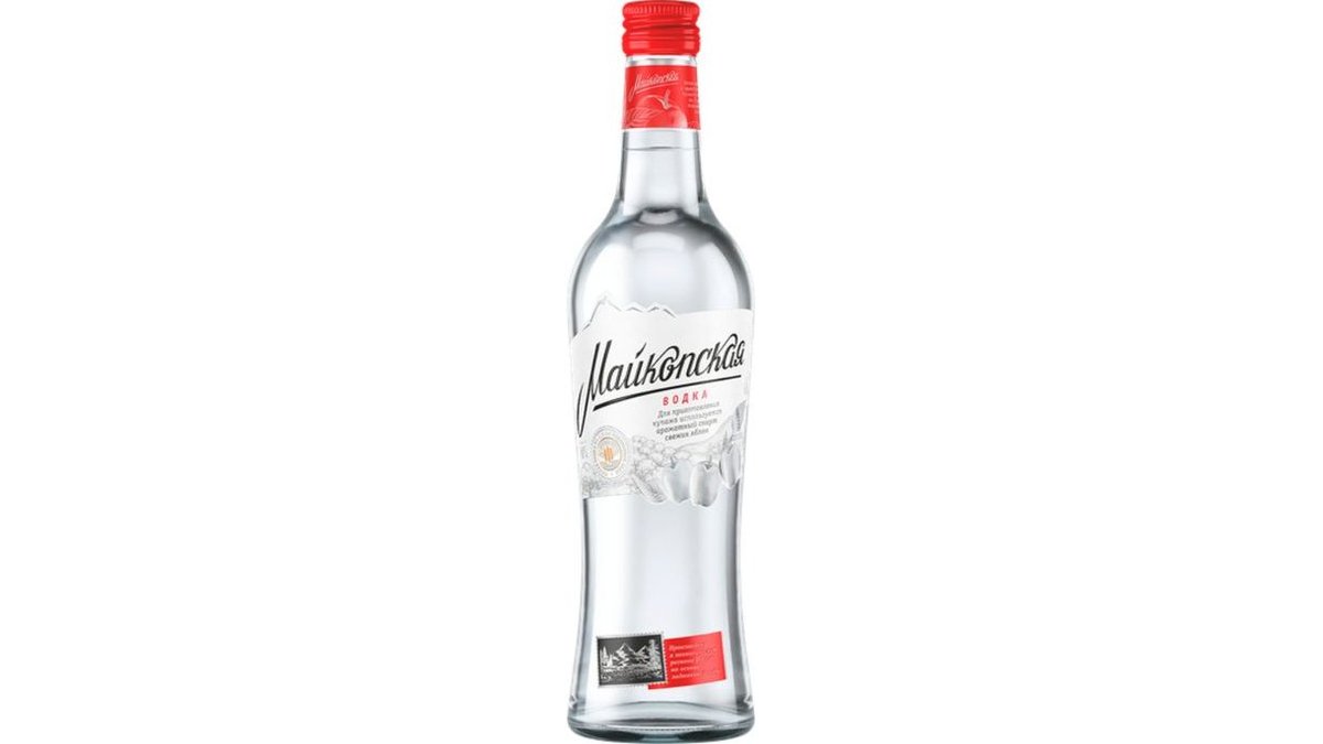Водка Майкопская 40% 0.5 Л Ст/Бут.-4607154771235