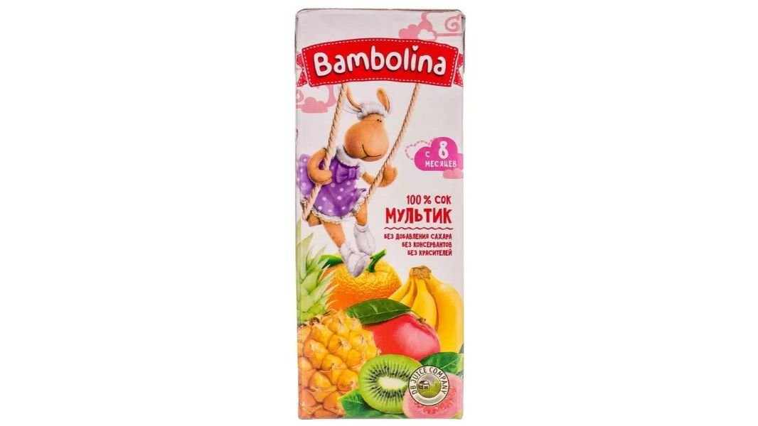 Сок BAMBOLINA Мультифрукт 0,2л т/п