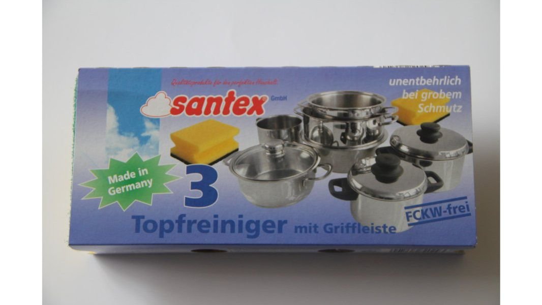 Губка для посуды с выемкой "Santex" 3 шт