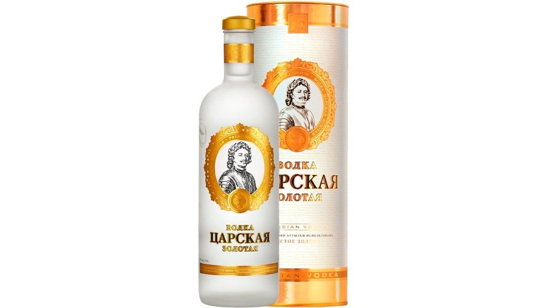 Водка Царская золотая 40% 1 л