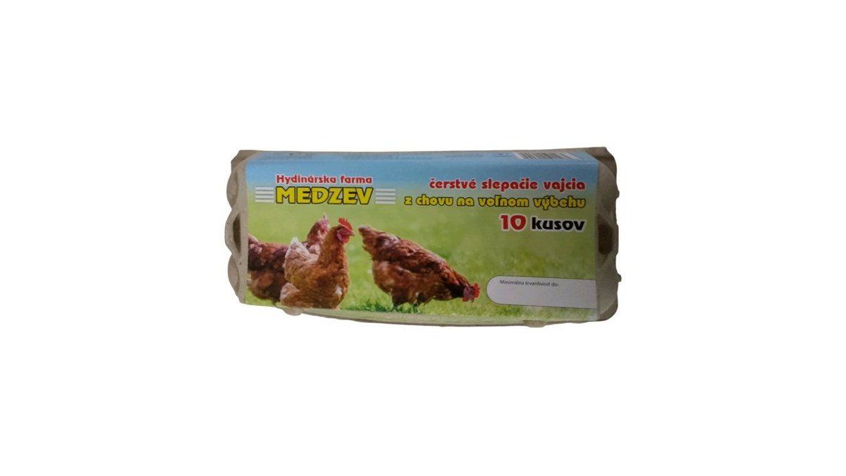 Medzev Vajcia Voľny výbeh 10ks