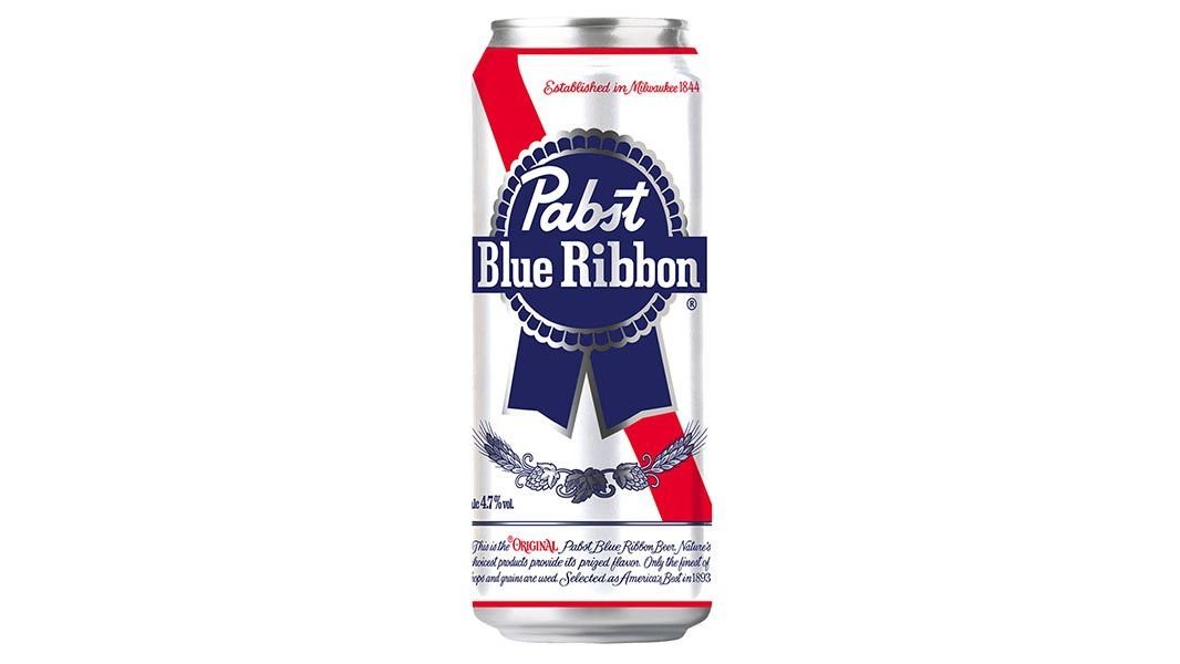 Пиво Pabst Blue Ribbon светлое 4.7% 0.43 л