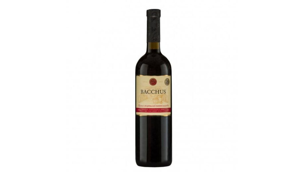 Вино Bacchus Classic красное полусладкое 0,75 л