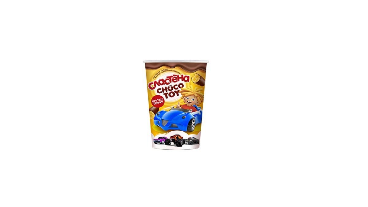 Палочки кукурузные Сластена в молочном шоколаде с игрушкой 100 г