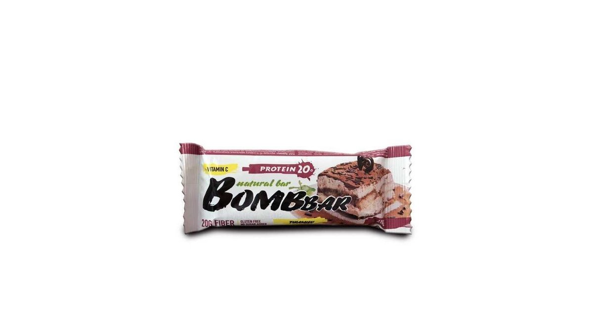 Батончик Bombbar протеиновый тирамису 60 г