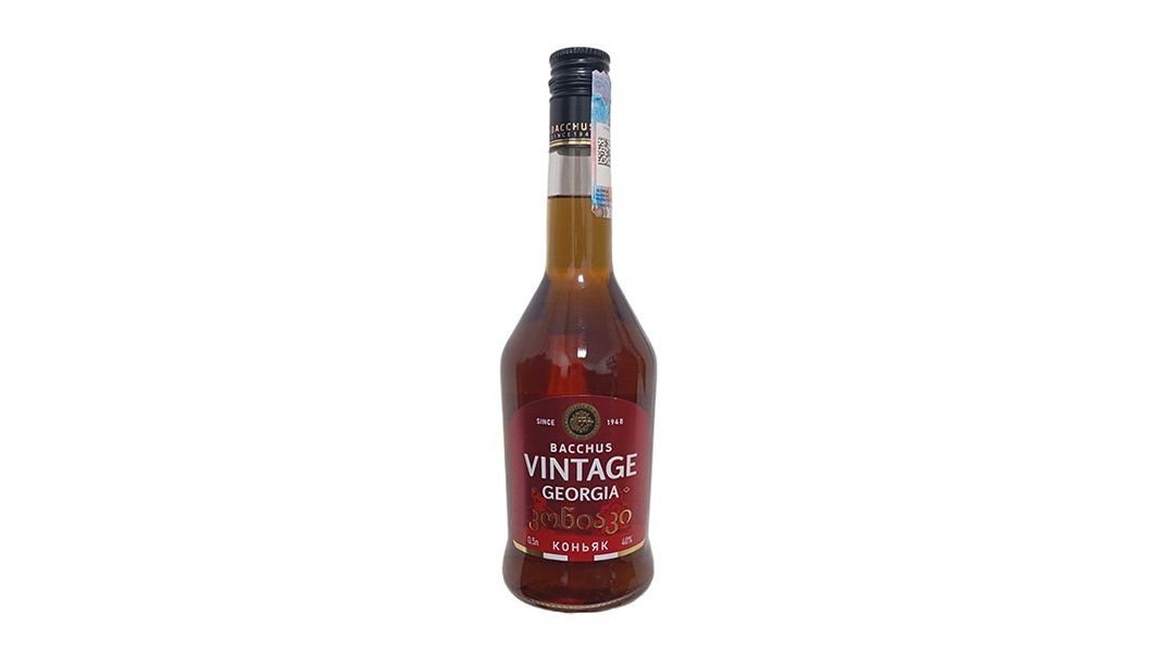 Коньяк Bacchus Vintage Georgia 3 звезды 0,5 л