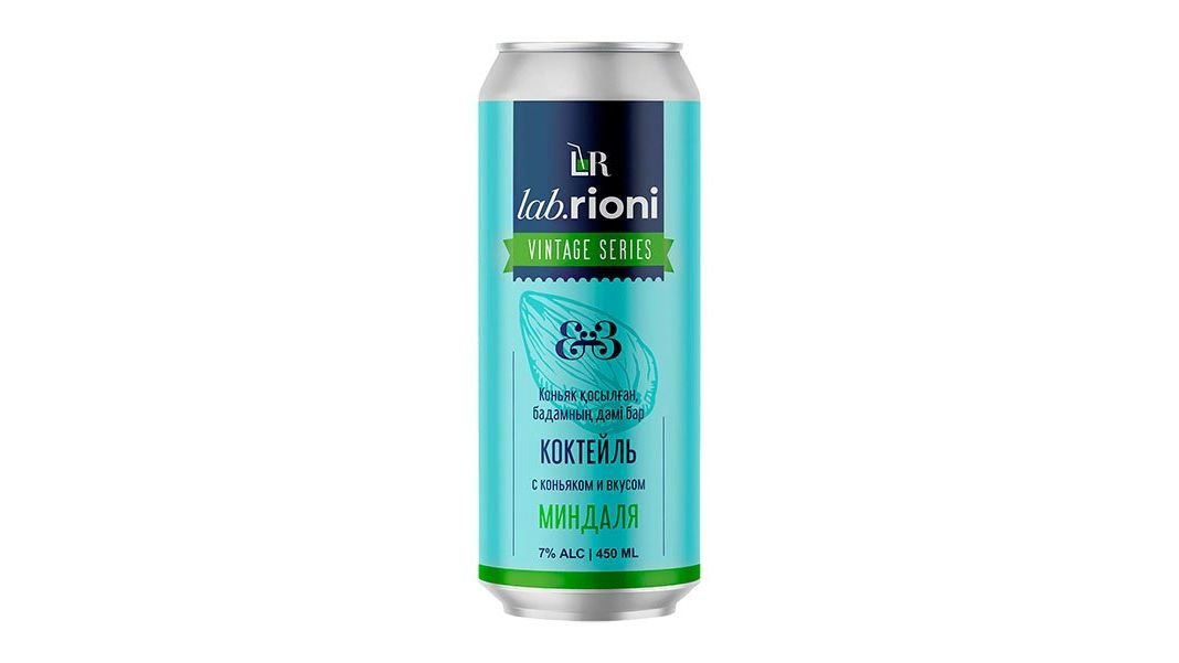Коктейль Lab Rioni коньяк-миндаль 7% 0.45 л