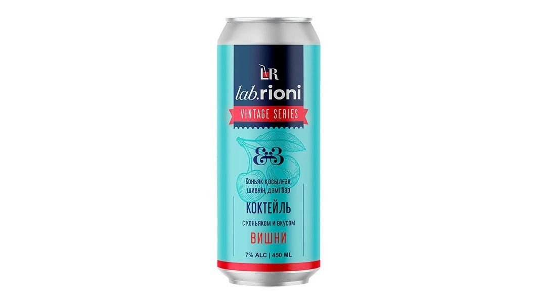 Коктейль Lab Rioni коньяк-вишня 7% 0.45 л