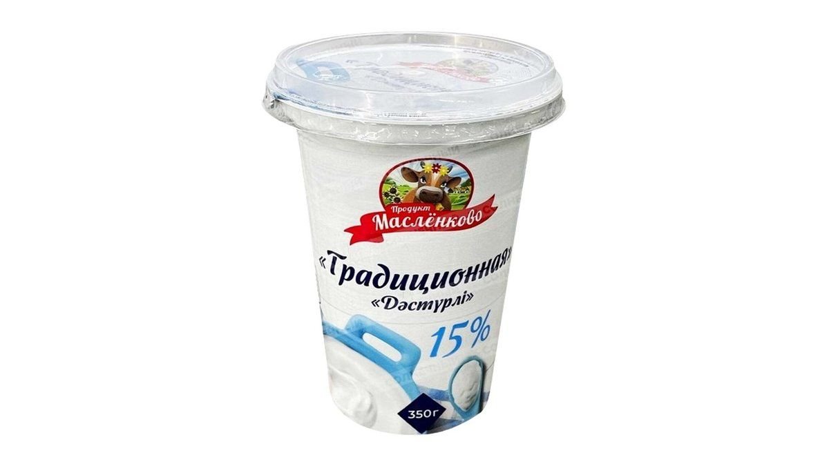 Продукт сметанный Маслёнково домашняя 15% 350 г