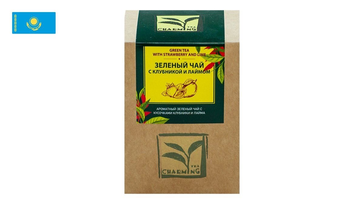 Чай Charming Tea зеленый с клубникой и лаймом 100 г