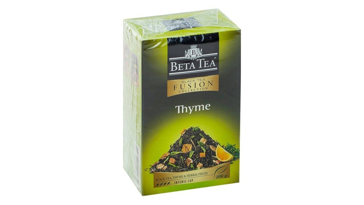 Beta, чай beta 100 гр., черный фьюжн тимьян, шт.