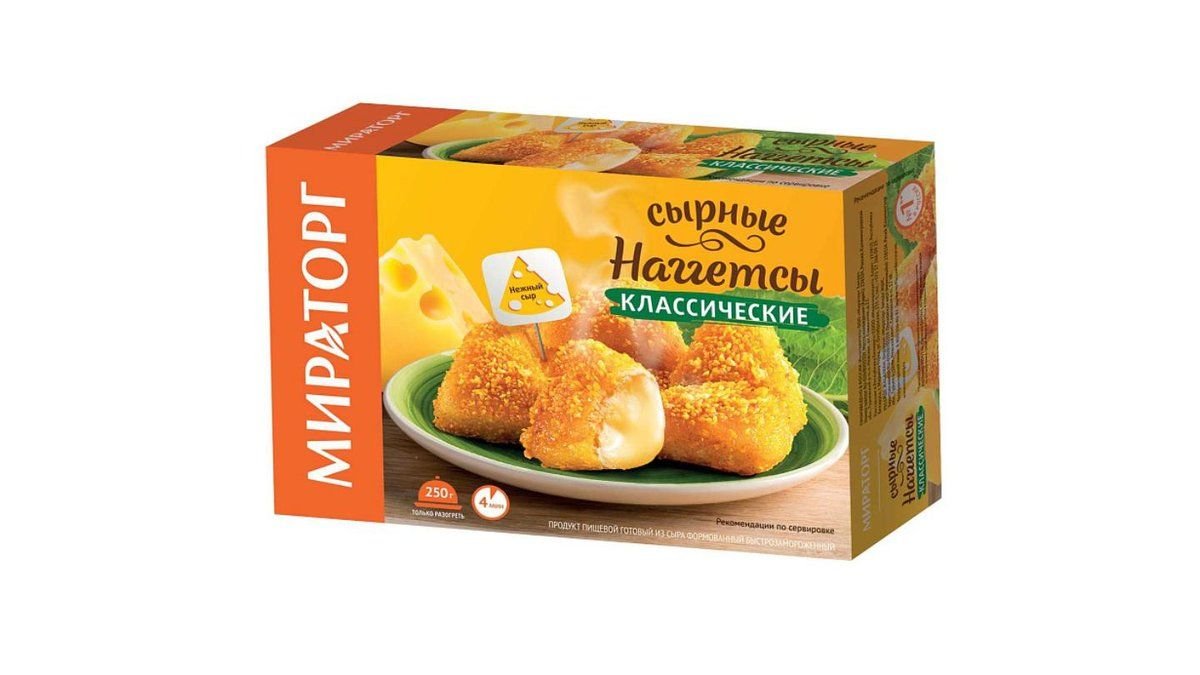 Наггетсы Мираторг сырные классические 250 г