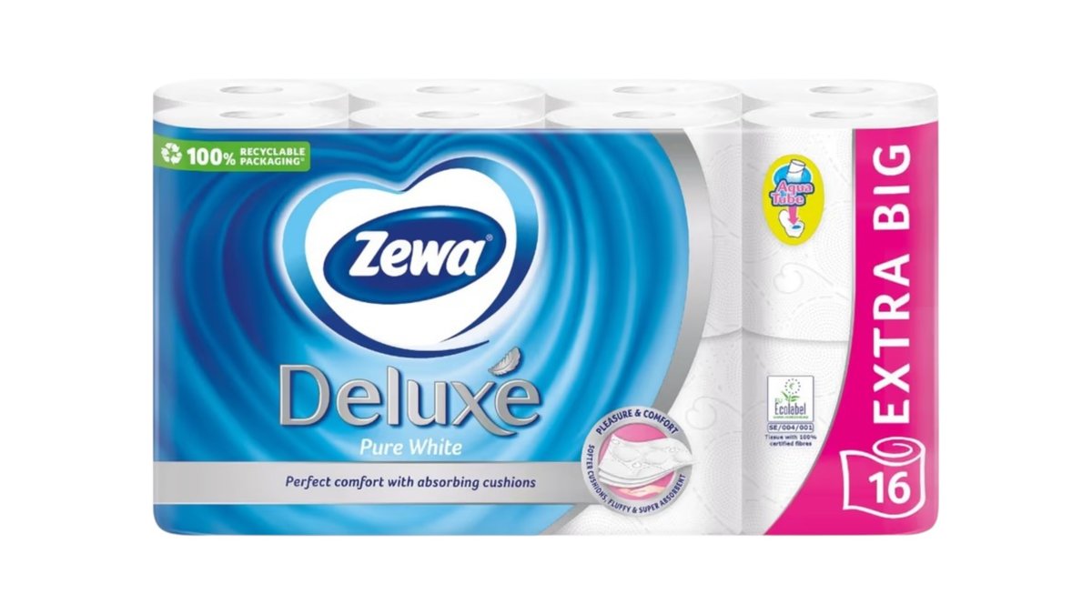 Zewa Deluxe Delicate Care tualettpaber 3-kihiline, 16 rulli