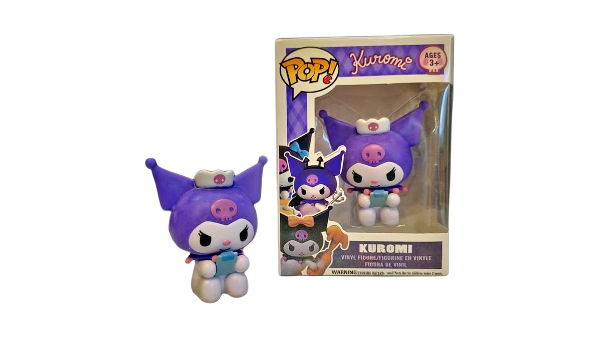 Pop Kuromi figure Playing with Smartphone