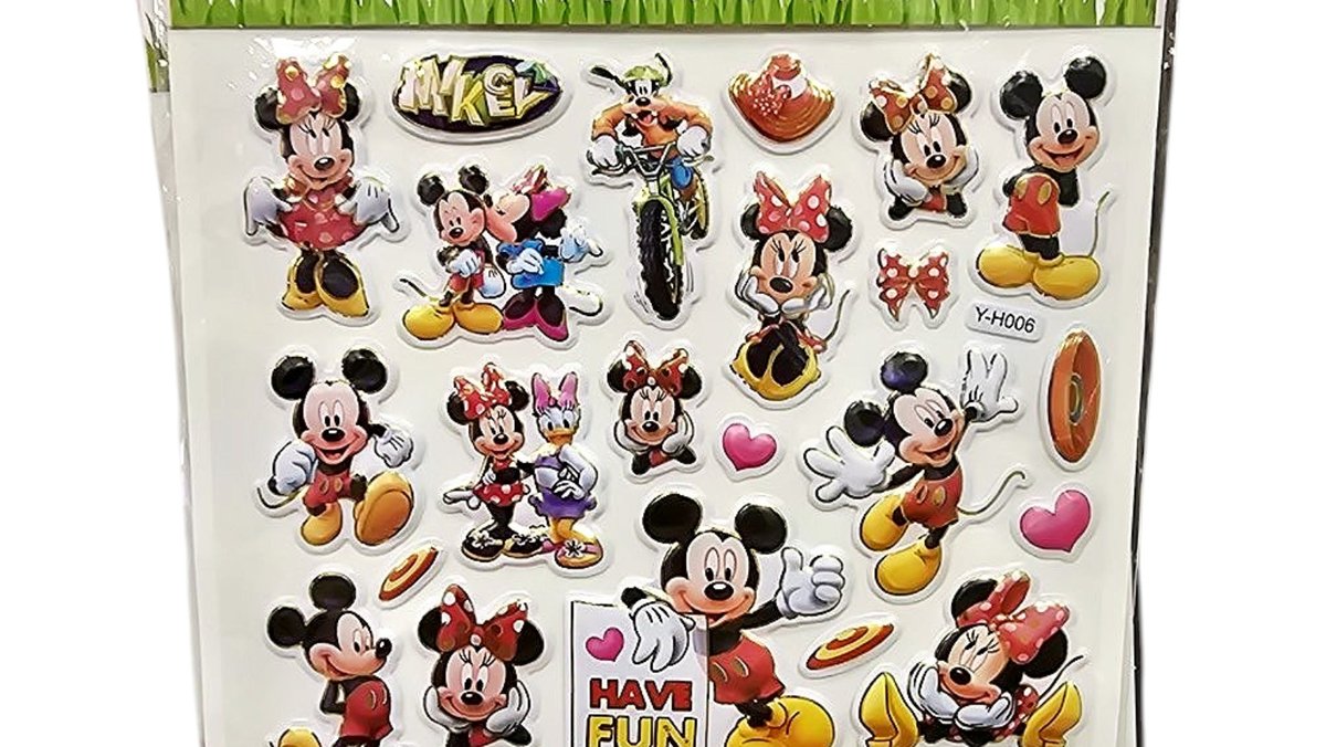 Minnie and Mickey mouse stickers 3d