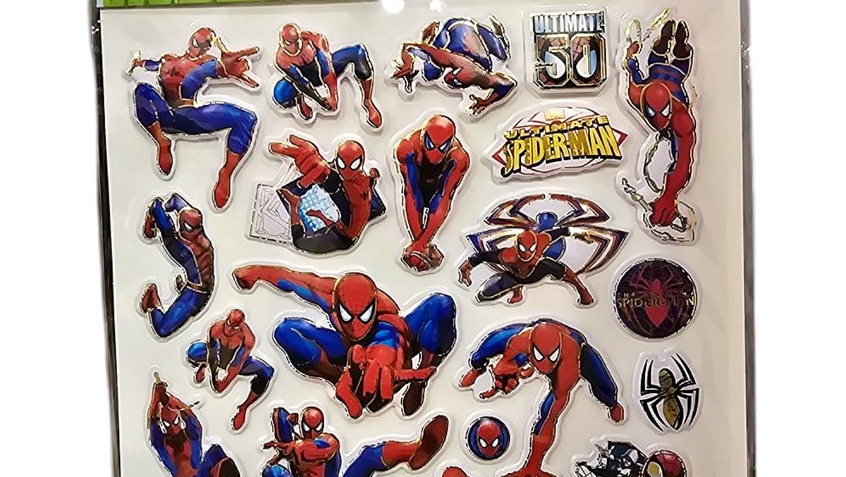 Spiderman stickers 3d