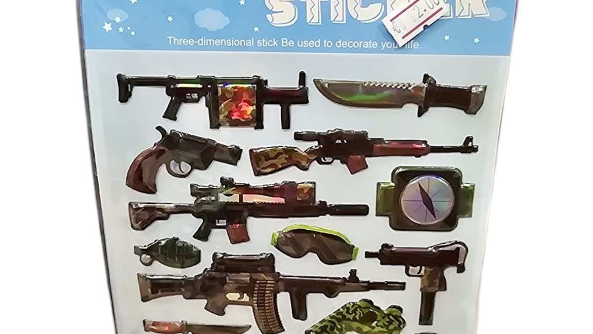 Guns stickers 3d